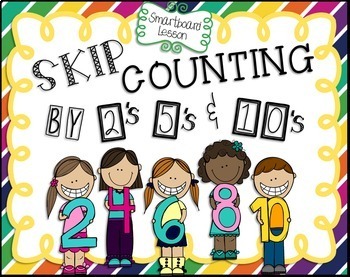 Preview of Skip Counting by 2's, 5's, and 10's PowerPoint Lesson for the Smartboard