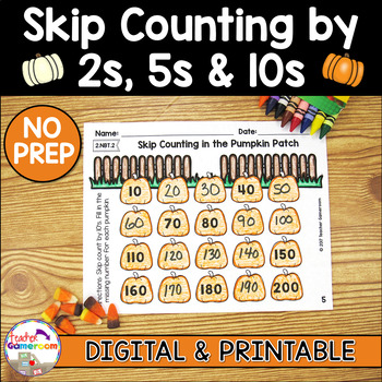 Preview of Skip Counting by 2's 5's and 10's Worksheets