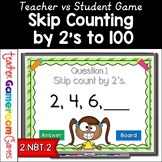 Skip Counting by 2's to 100 Powerpoint Game