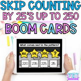 Skip Counting by 25's up to 250 Digital Task Cards - Digit