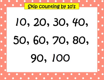 Skip Counting by 2's, 5's, & 10's to 100 by KinderMoments | TpT