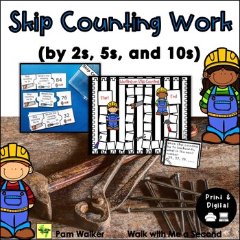 Preview of Skip Counting by 2, 5, and 10 Activities, Games, & Worksheets