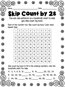 skip counting by 2s 5s and 10s by heels n highlighters