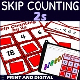 Skip Counting by 2s Activity - Bingo Game - Printable and Digital