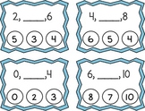 Skip Counting by 2's Clothespin Task Cards