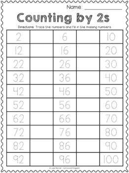 Skip Counting by 2 Worksheets Differentiated / Scaffolded ...