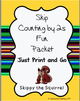 Preview of Skip Counting by 2s Fun Packet