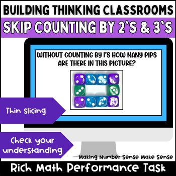 Preview of Skip Counting by 2s and 3s Math Performance Task - Repeated Addition