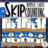 Skip Counting by 2s to 120 Monster Number Cards