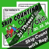 Skip Counting by 3s Worksheet for Multiplication