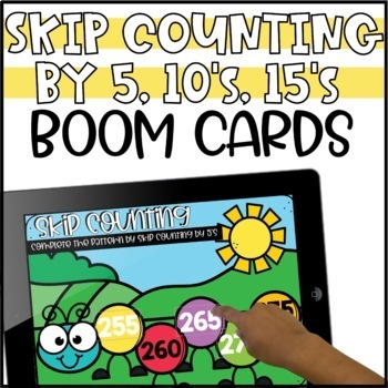 Preview of Skip Counting by 5, 10, and 100 Boom Cards