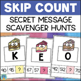 Skip Counting by 5 10 100 Math Secret Code Scavenger Hunt 