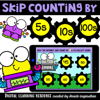 Preview of Skip Counting by 5s, 10s, and 100s Second Grade Math Google Slides