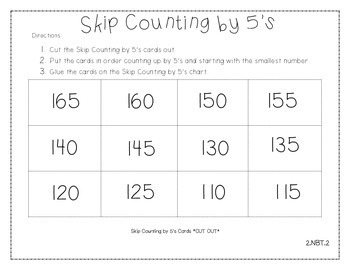 Skip Counting by 5's, 10's and 100's up to 1,000 | TpT