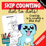 Skip Counting by 5s Dot to Dot Worksheet - Freebie - Blue Dog