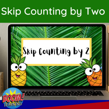 Preview of Skip Counting by Two Multiplication Activity Boom Cards™