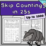 Skip Counting in 25s to 1000  Printables, math extension w