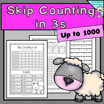 1 grade 2 skip worksheet counting by 3s / 3s 1000 Counting in to (by Printables Skip Worksheets