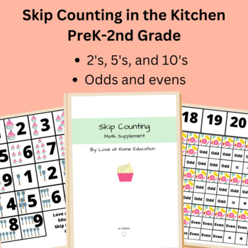 Preview of Skip Counting in the Kitchen Math Supplement (Distance Learning)