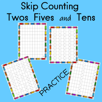 skip counting 2s 5s 10s hundreds charts tpt