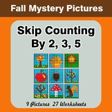 Skip counting by 2, 3, 5 - Autumn (Fall) Color By Number |