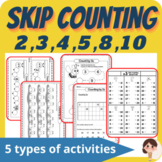 Skip counting by 2, 3, 5 and 10 + Plus 4, 8 / 4 types of a