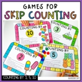 Skip counting by 2, 5 and 10 Math Centres | Counting Games 