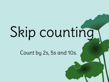 Preview of Skip counting by twos, fives, and tens in the Bookcreator app