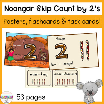 Preview of Skip counting by twos in Noongar