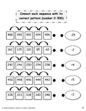 Skip counting numbers matching patterns