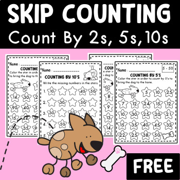 Skip counting worksheets | counting by 2, 5 and 10 - FREE by TK Happy ...