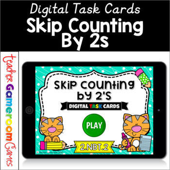 Preview of Skip Counting by 2's Digital Task Cards