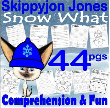 Preview of Skippyjon Jones Snow What Read Aloud Book Study Companion Reading Comprehension