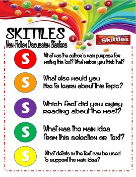 Skittles - Candy Coated Activity Posters by Calwise's Creations | TPT