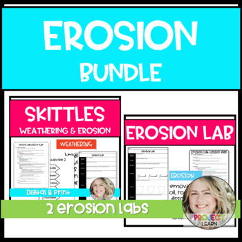 Preview of Skittles & Erosion Labs BUNDLE/ Differentiated / Scientific Method