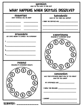 Preview of Skittles Experiment Worksheet