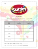 Skittles Fraction activity