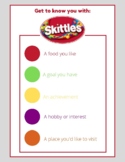 Skittles Get to Know You Activity Poster