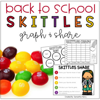 Skittles Graph & Share - a Back to School Activity by Samantha Henry