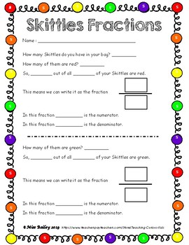 Skittles Math Activities! by Teaching Curious Kids | TpT