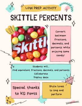 Skittles Percent Conversions -- Editable by Middle Corner Store | TPT