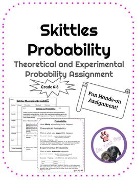 Skittles Probability Assignment by Live Teach Dogs TpT