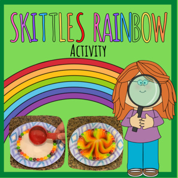 Preview of FREEBIE: Skittles Rainbow Activity with Hypothesis & Observation Worksheet