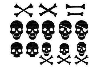 Download Skull And Cross Bones Svg Files For Silhouette Cameo And Cricut Pirate Skull