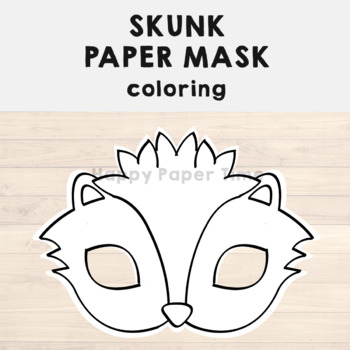 Woodland Animal Paper Masks Printable Forest Coloring Craft Activity