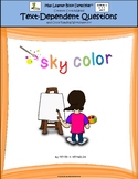 Sky Color: Text-Dependent Questions and Close Reading Worksheet