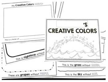 Preview of Sky Color by Peter H. Reynolds: My Creative Colors Activity Booklet ELA