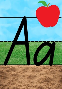 Preview of Sky Grass Dirt Alphabet Posters