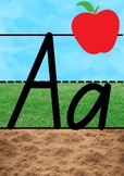 Sky Grass Dirt Alphabet Posters