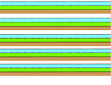 Sky, Grass, Dirt Lines for Handwriting - Table Tags